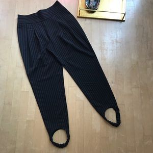 NWT | asos | pinstripe stirrup trousers